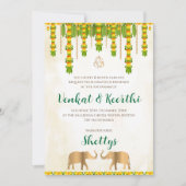 デジタルテルグ招待状&インディアン結婚式招待状 招待状 (正面)