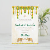 デジタルテルグ招待状&インディアン結婚式招待状 招待状 (スタンド正面)