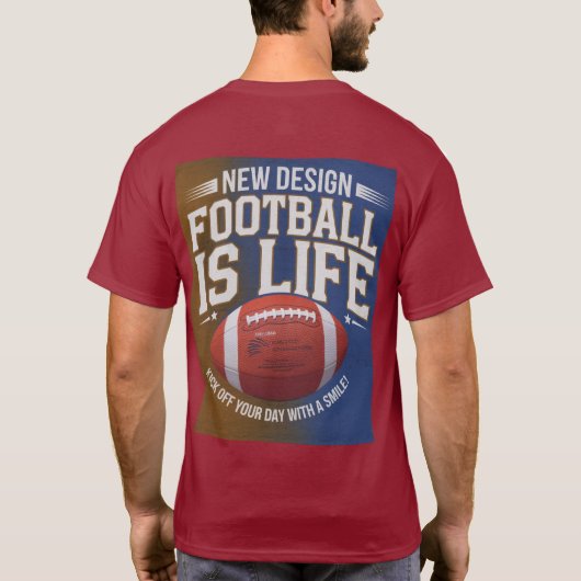 デジタルデザイン付き基本的なダークT鮮やかシャツ – P Tシャツ (裏面)