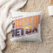 デジタルデトックスからの挨拶 クッション (ブランケット)