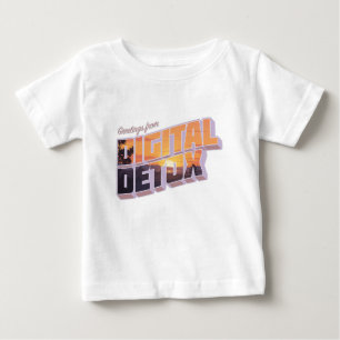 デジタルデトックスからの挨拶 ベビーTシャツ