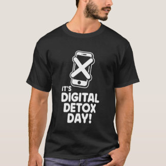 デジタルデトックスデイ ウェルネス バランス デジタル機器とサヨナラの日 Tシャツ