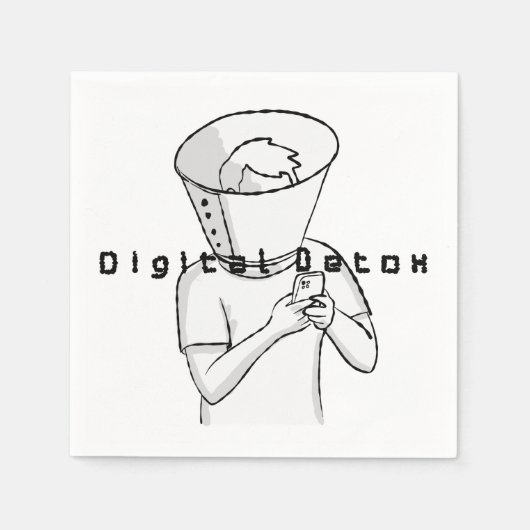 デジタルデトックストリートメント スタンダードカクテルナプキン (正面)