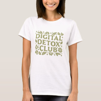 デジタルデトックス倶楽部 ウェルネス女子 アート Tシャツ