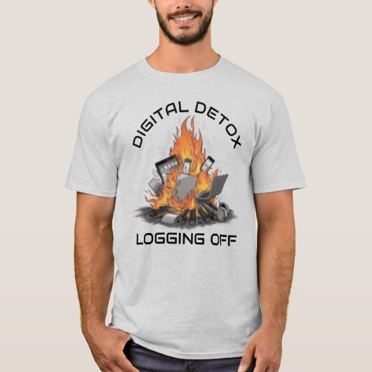 デジタルデトックス ユニセックス Tシャツ (正面)
