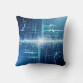デジタルデータフロー – Tech Wall Art クッション (裏面)