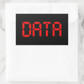 デジタルデータ 長方形シール (バッグ)