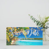 デジタルトロピカルビーチ・セーブ・ザ・デート招待状 セーブザデート (スタンド正面)