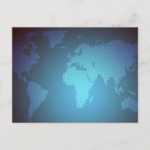 デジタルドット世界地図グラデーションアート