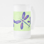 デジタルドラゴンフライライムサマーマグ フロストグラスビールジョッキ (正面右)
