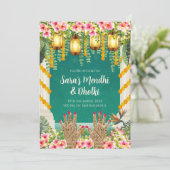 デジタルドholki招待状 イスラム教メヘンディ招待 招待状 (スタンド正面)