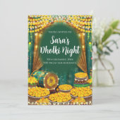 デジタルドholki招待状 & デジタルメヘンディ招待状 招待状 (スタンド正面)