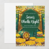 デジタルドholki招待状 & デジタルメヘンディ招待状 招待状 (正面/裏面)