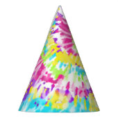 デジタルネオン絞り染め パーティーハット (左)