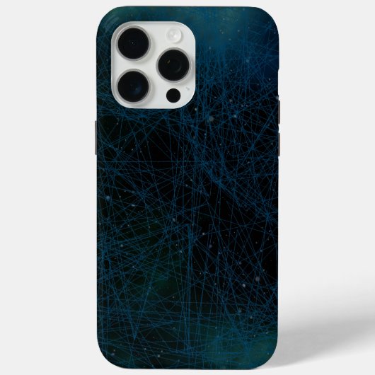 「デジタルネットワーク・アブストラクト」Tech iPhone 15 Pro Max  Case-Mate iPhoneケース (裏面)