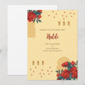 デジタルハルディ招待状 & インドの結婚式カード 招待状 (正面/裏面)