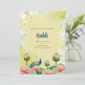 デジタルハルディ招待状 & インドの結婚式カード 招待状 (スタンド正面)