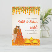 デジタルハルディ招待状 & 結婚式ハルディ招待状 招待状 (スタンド正面)