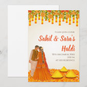 デジタルハルディ招待状 & 結婚式ハルディ招待状 招待状 (正面/裏面)