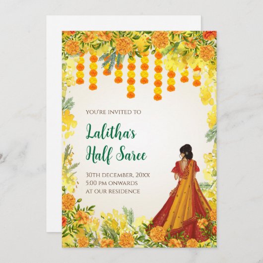 デジタルハーフセーリー機能招待状 招待状 (正面/裏面)