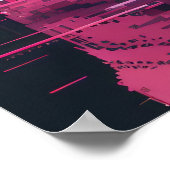 デジタルパンダハッカーピクセルアートアバターポスター ポスター (角)