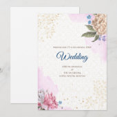 デジタルヒンズー教の結婚式招待状 インドの結婚式 招待状 (正面/裏面)