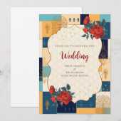 デジタルヒンズー教の結婚式招待状 インドの結婚式 招待状 (正面/裏面)