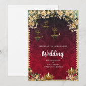 デジタルヒンズー教の結婚式招待状 インドの結婚式 招待状 (正面/裏面)