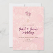 デジタルヒンドゥー教の招待インディアン結婚式招待状 招待状 (正面)