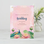 デジタルヒンドゥー教結婚式招待状結婚インディアン 招待状 (スタンド正面)