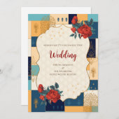 デジタルヒンドゥー教結婚式招待状結婚インディアン 招待状 (正面/裏面)