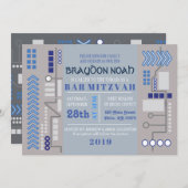 デジタルビデオゲームバーバルミツワー招待状 招待状 (正面/裏面)