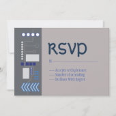 デジタルビデオゲームバー招待状（ユダヤ教の）バル・ミツバー返信 招待状 (正面)