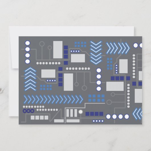 デジタルビデオゲームバー招待状（ユダヤ教の）バル・ミツバー返信 招待状 (裏面)