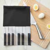 デジタルピアノキーボード キッチンタオル (四つ折り)