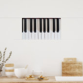 デジタルピアノキーボード ポスター (キッチン)