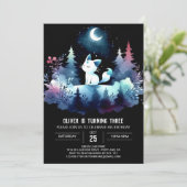 デジタルファンタジー猫誕生日 招待状 (スタンド正面)