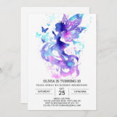 デジタルフェアリーガーデン誕生日魔法 招待状 (正面/裏面)