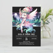 デジタルフォレストフェアリー誕生日 招待状 (スタンド正面)