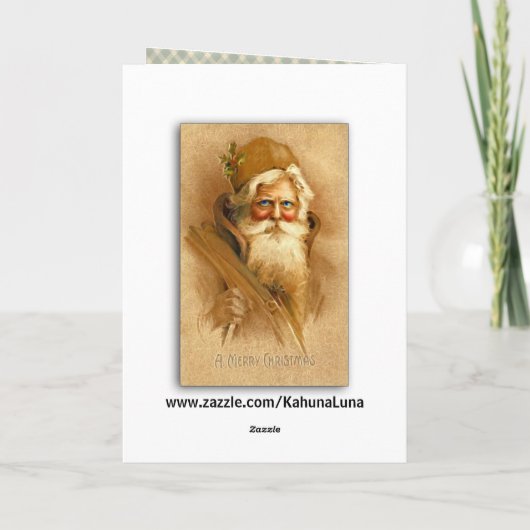 デジタルフラクタルアートに登場する旧世界サンタクロース シーズンカード (裏面)