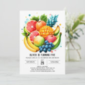 デジタルフルーティジューシーフィエスタ誕生日 招待状 (スタンド正面)