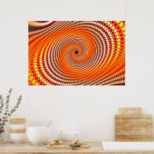 デジタルフレア – フラクタルポスター ポスター (キッチン)