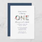 デジタルフローラ第1期女子バースデーパーティー 招待状 (正面/裏面)