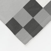 デジタルブラックピクセル化された小さな正方形 フリースブランケット (角)