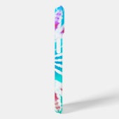 デジタルブルーターコイズピンク絞り染めiPhoneケース Case-Mate iPhoneケース (裏面 / 右)