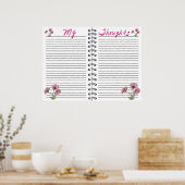 デジタルプランナーテンプレート挿入 ポスター (キッチン)