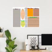 デジタルプランナーテンプレート ポスター (ホームオフィス)