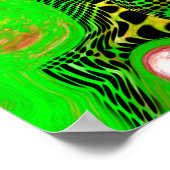 デジタルプラ絵画イトの流動的な芸術 ポスター (角)