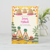 デジタルヘンナ招待状 & デジタルハルディ招待状 招待状 (スタンド正面)