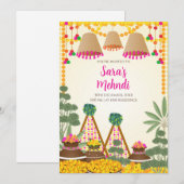 デジタルヘンナ招待状 & デジタルハルディ招待状 招待状 (正面/裏面)